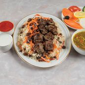 Afghani Pulao With Seekh Boti