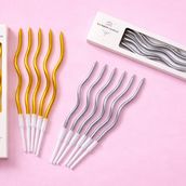 6 Pcs Wave Candles