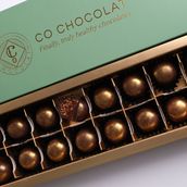 Chocolate Bonbons With Zaatar And Chocolate Bonbons In Long Gift Box