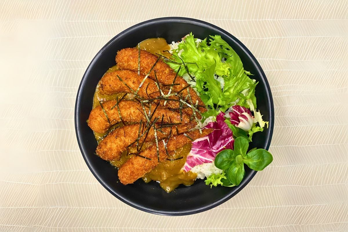 P4. Japanese King Prawn Katsu Curry Don