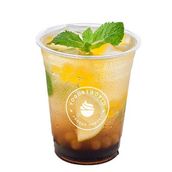 Litchi Peach Ice Tea w/boba