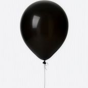 1 Black Helium Balloon