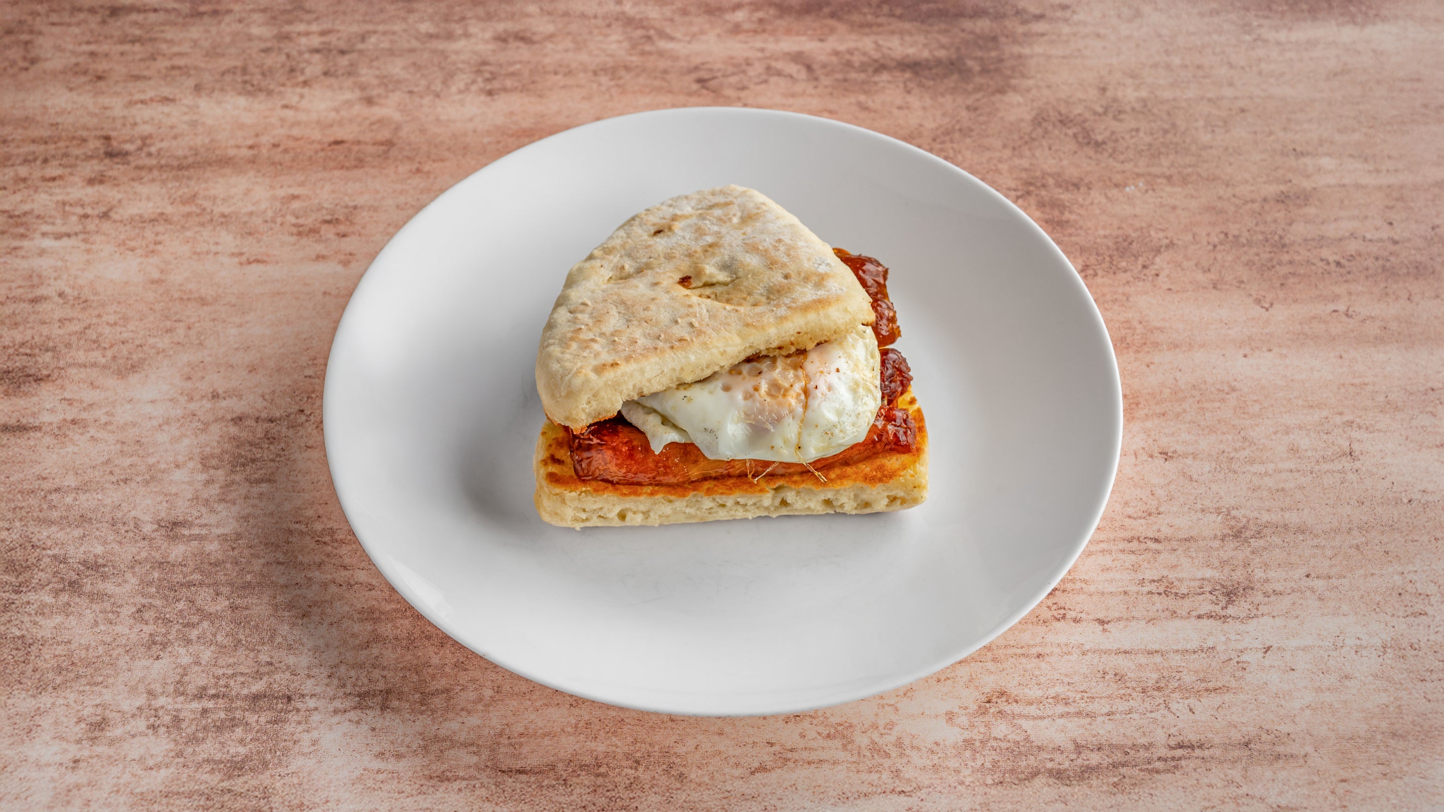 Filled sausage and egg soda