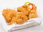 Deep Fried Chicken with French fries