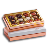 Liwa Golden Box Mix Chocolate Dates 12 PCs