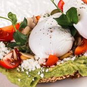 Mash Avo Toast Poached Egg