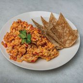 Turcky Eggs And Tomatoes