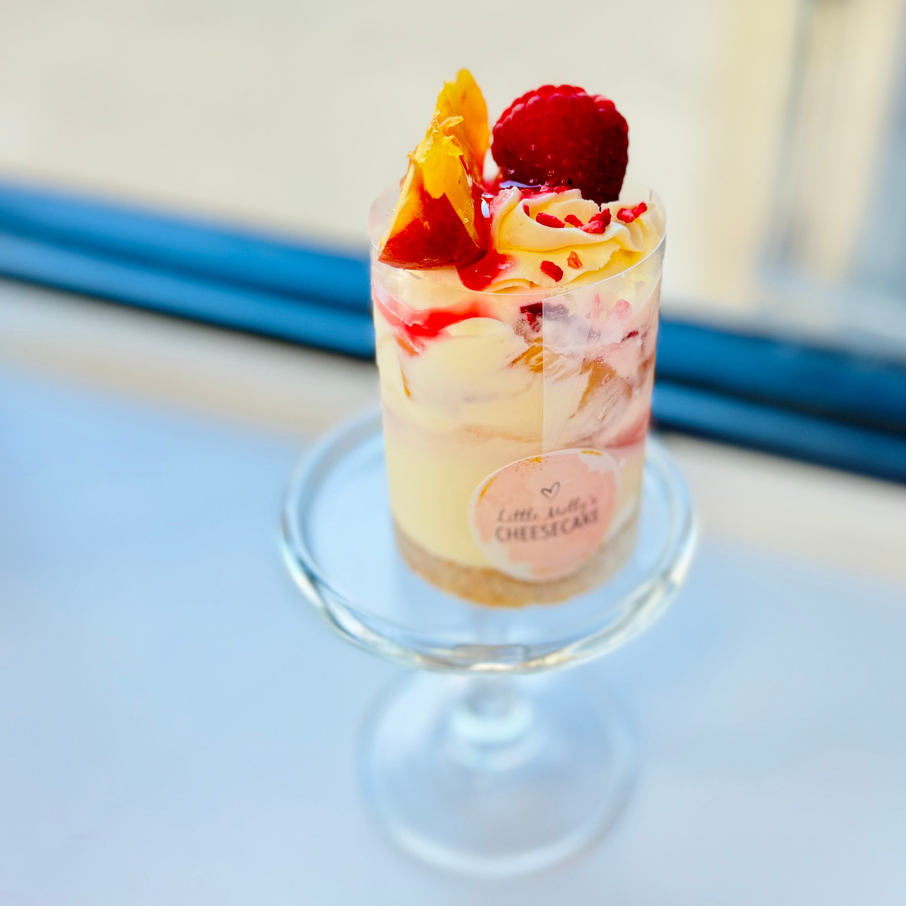 Peach Melba Mini Cheesecake