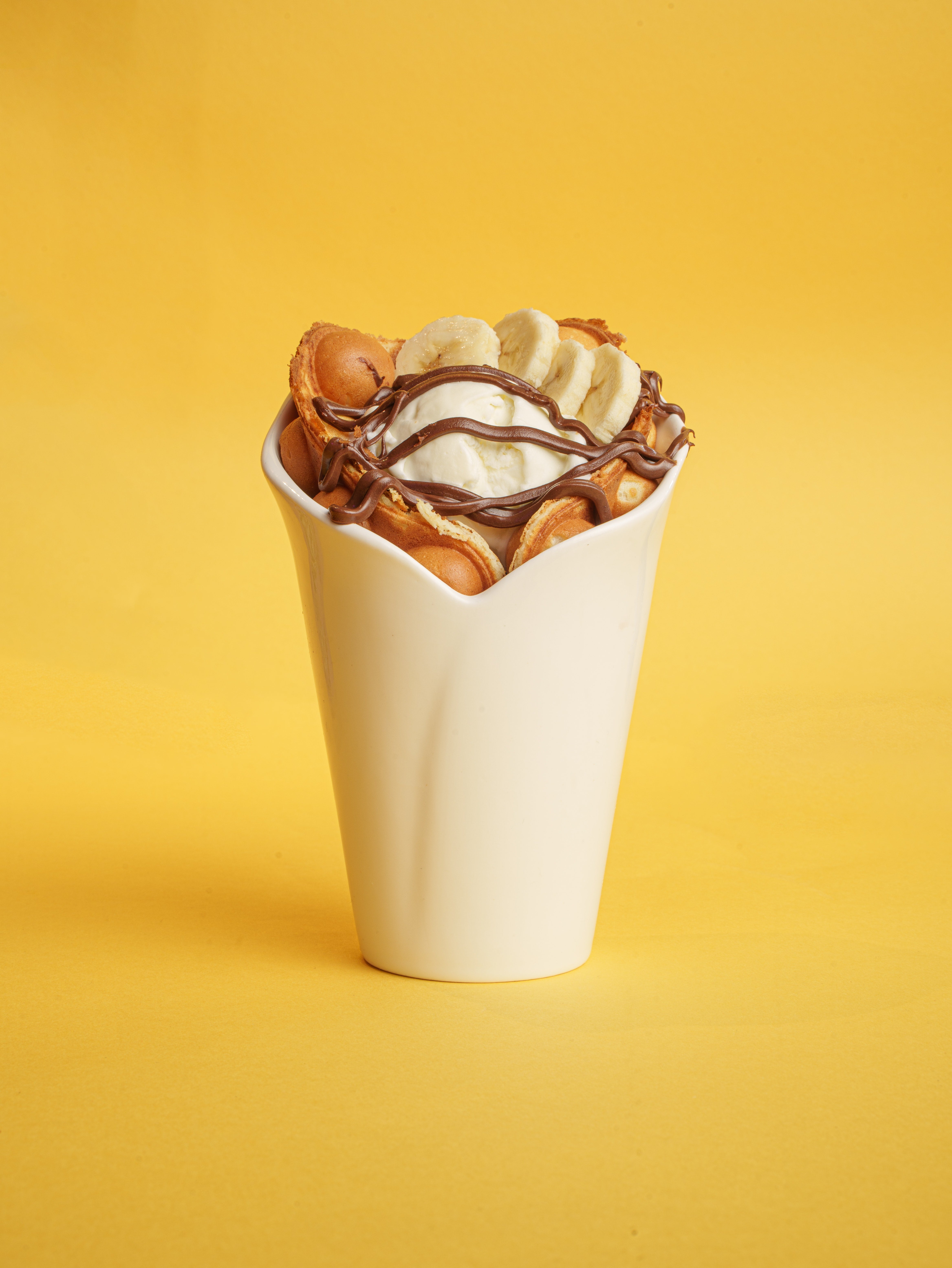 Banana And Nutella Waffle