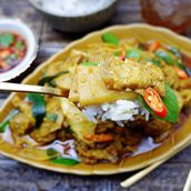 Chicken Curry With Sour Bamboo Shoot