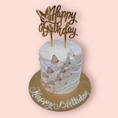White Butterfly Cake