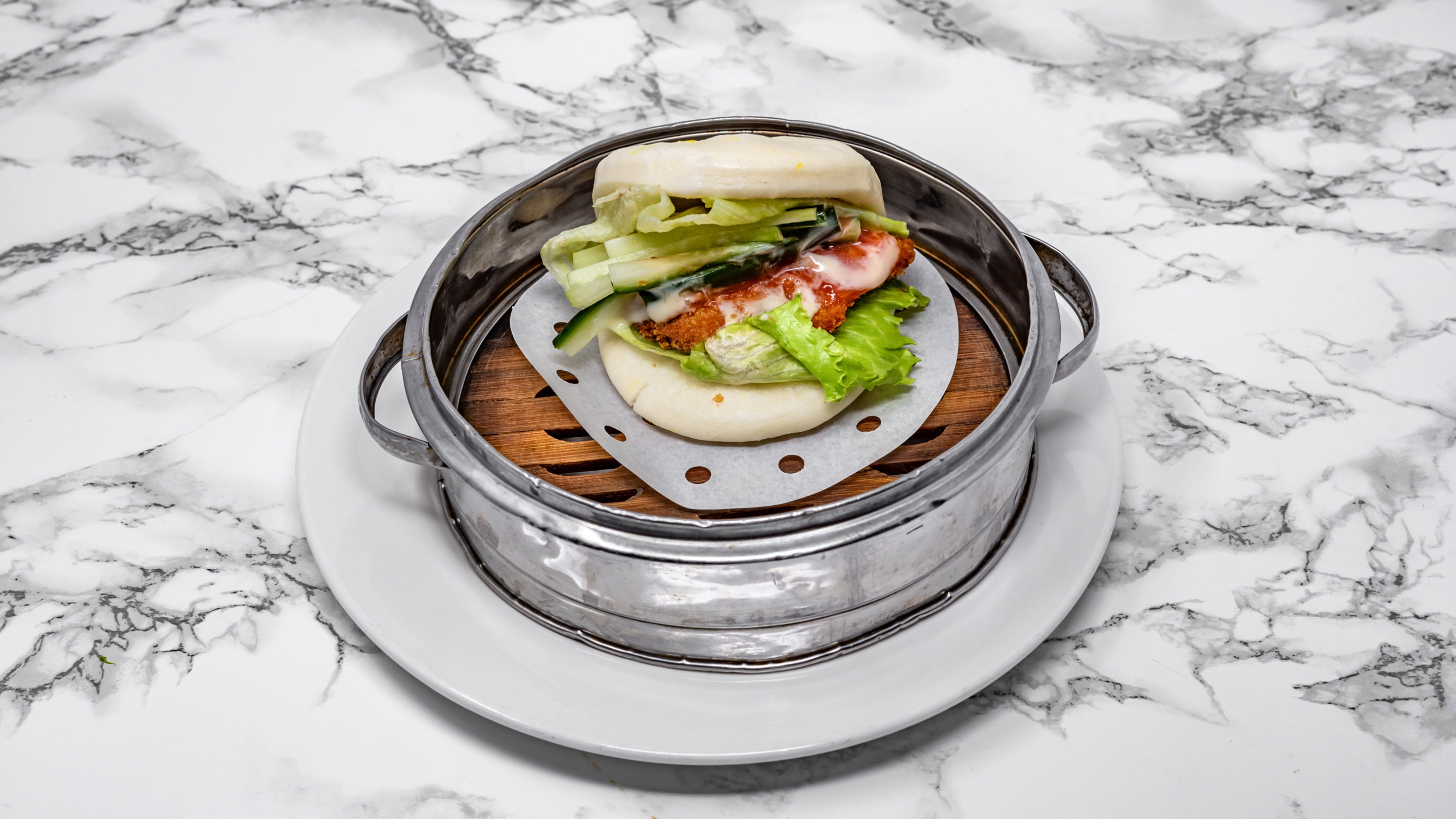 Katsu Chicken Bao Bun 2pcs吉利鸡扒包 (2只）