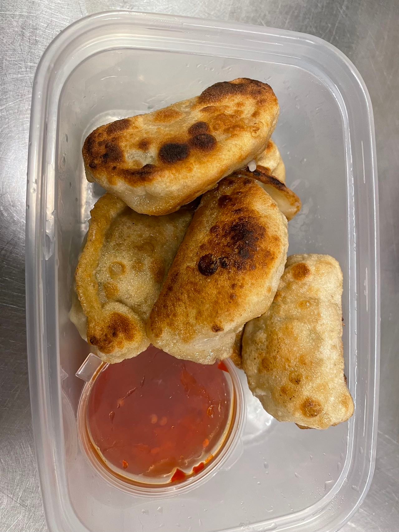 Grilled Fried King Prawn Dumplings