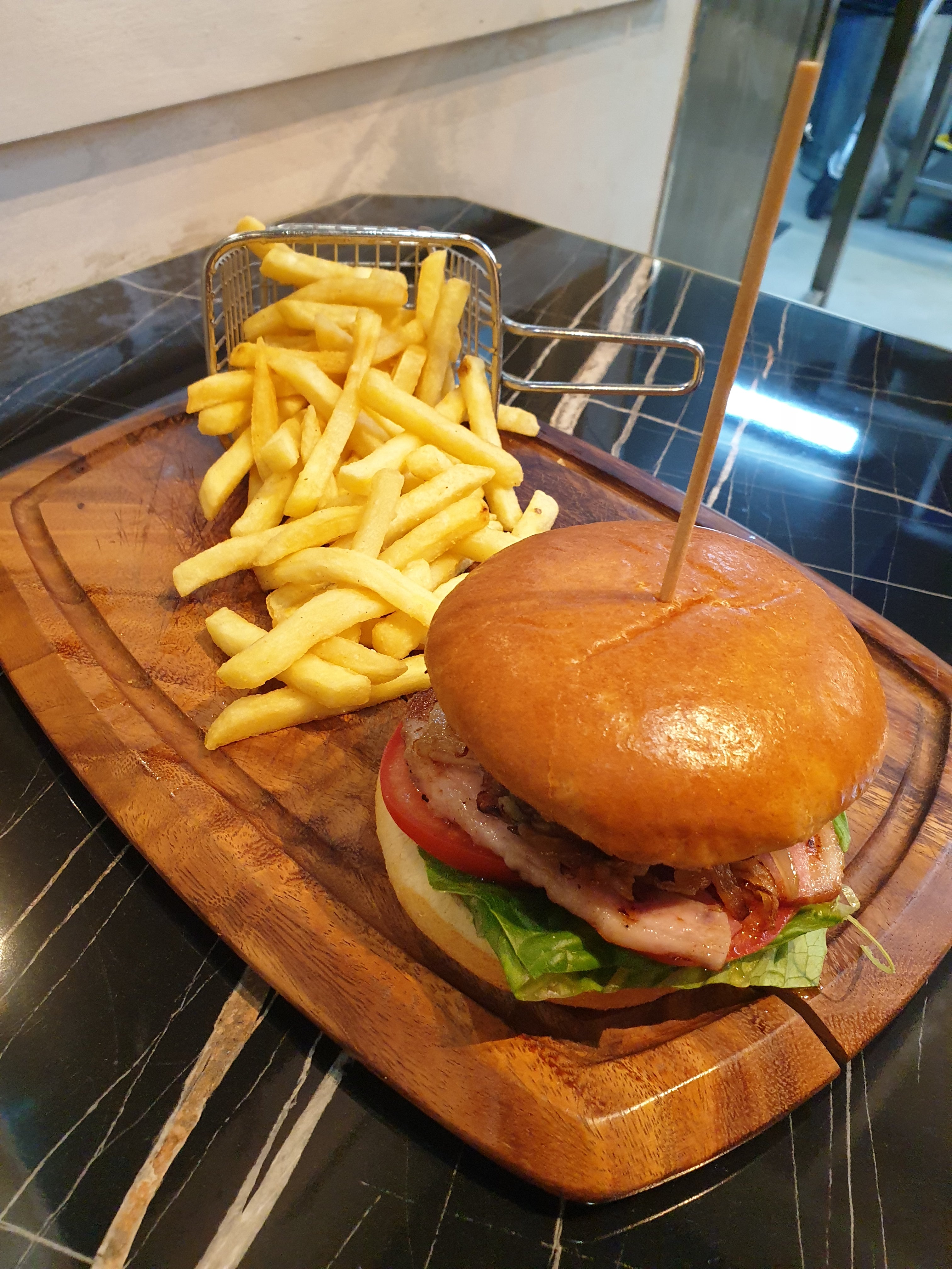 Chicken Burger in Brioche Bun