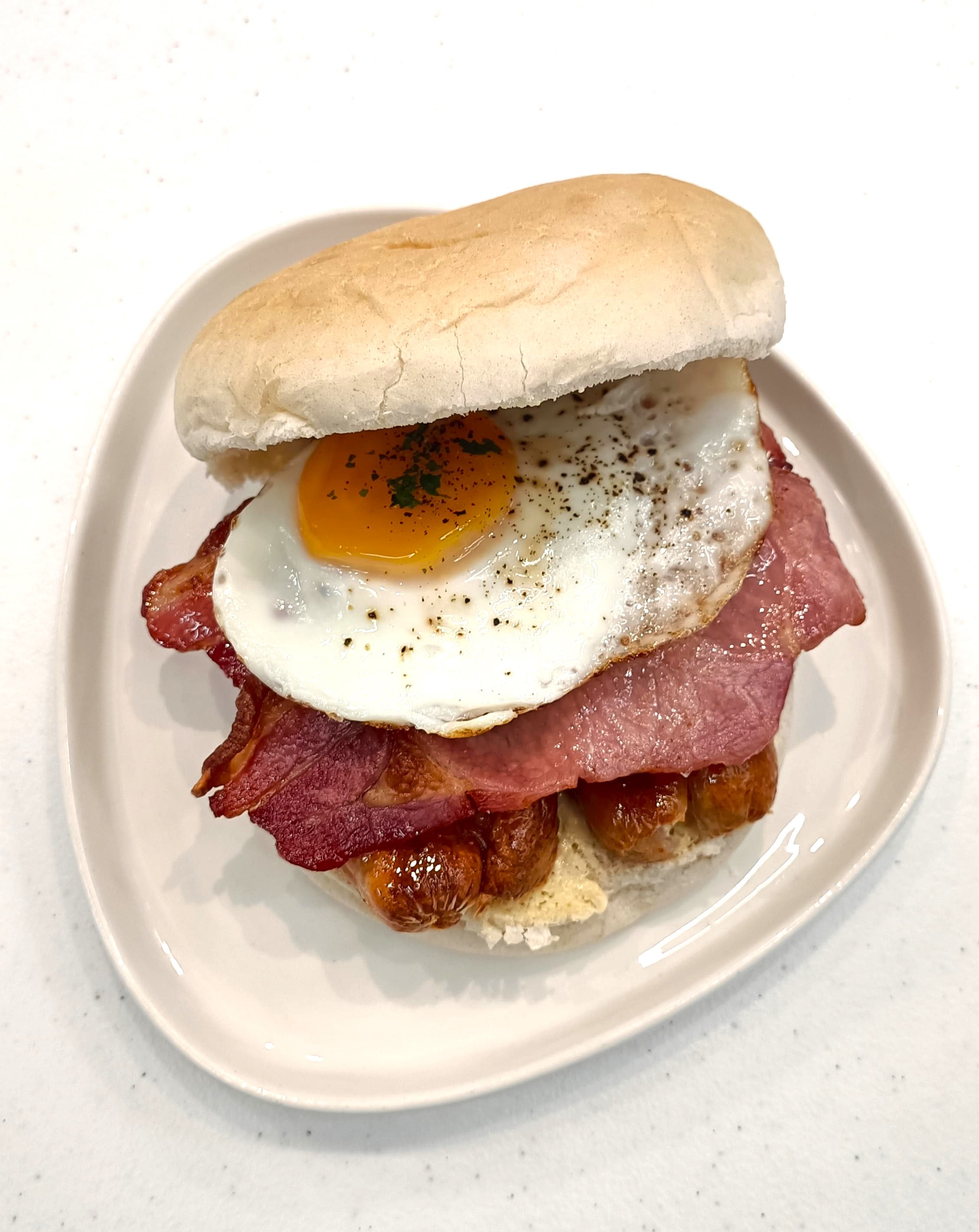 Sausage Bacon & Egg Barm