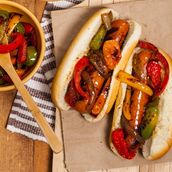 CHICKEN SAUSAGE sandwich