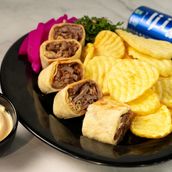 5 Pieces Meat Shawarma Combo Meal