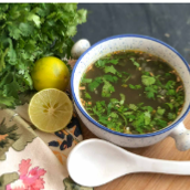 Arabian Lemon Coriander  Fish Soup
