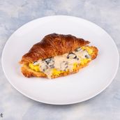 Croissant With Egg And Mushroom Sauce