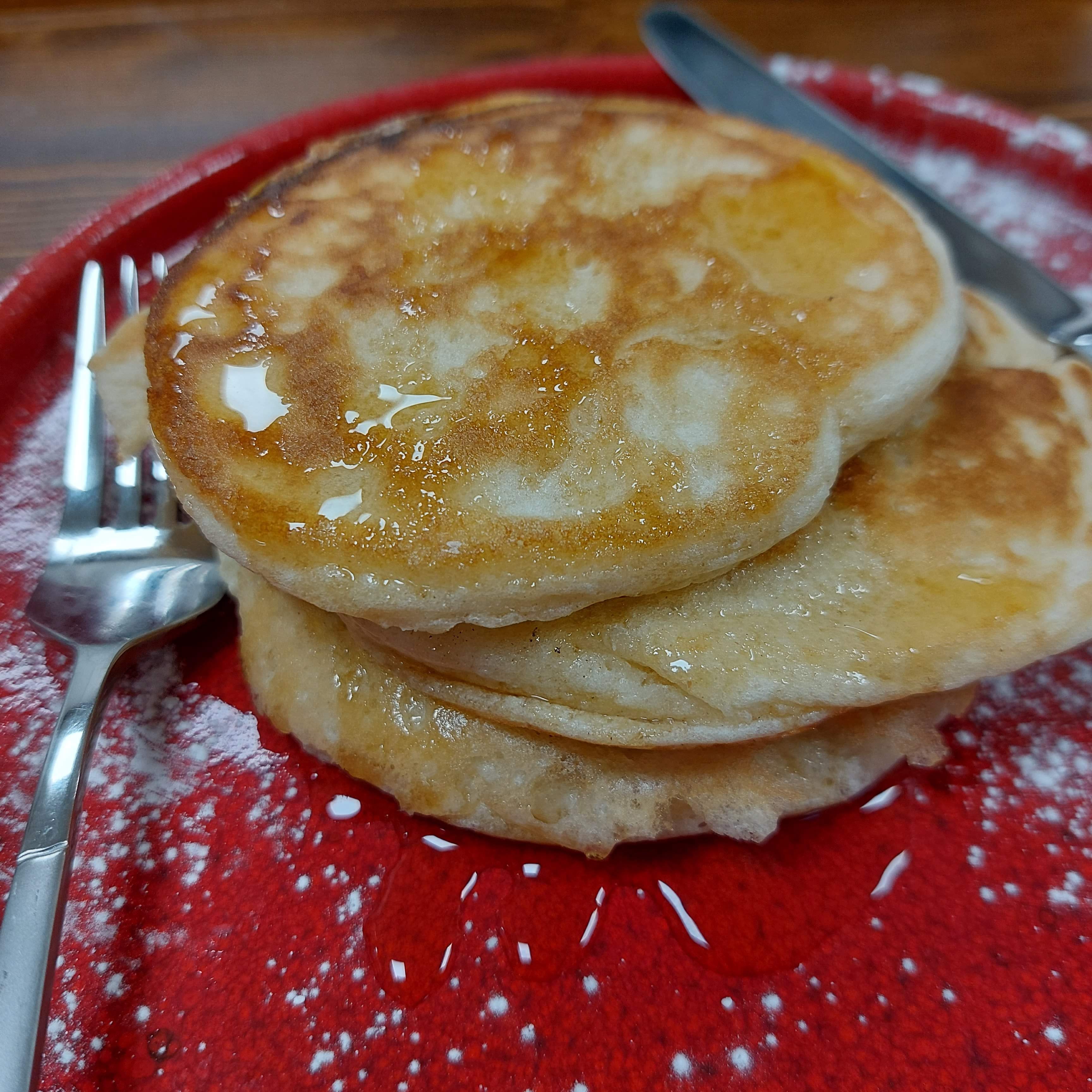 4 plain pancakes