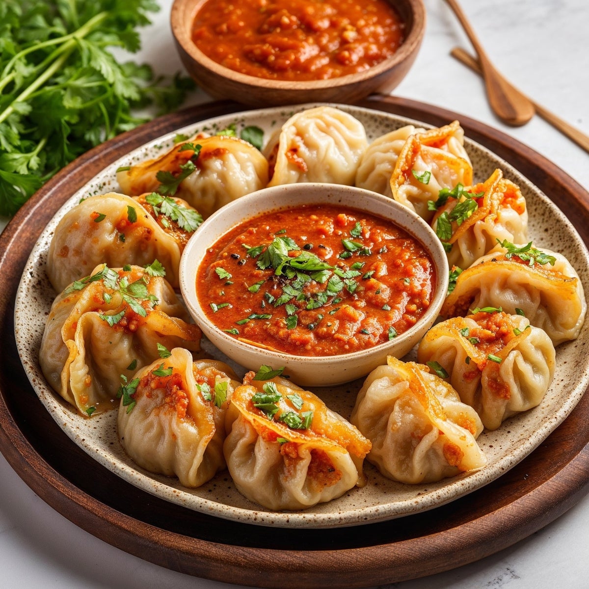 Handmade Chicken Cheese Steam Momo 5pc