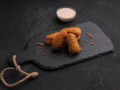 Cheese Balls With Jalapeno Sauce