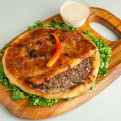 Baladi Sausage Hawawshi With Tahini
