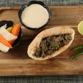Baladi Bread Alexandrian Liver Sandwich