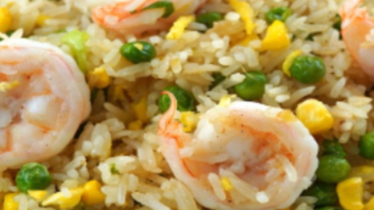 Stir-Fried Rice with King Prawn 炒饭(大虾
