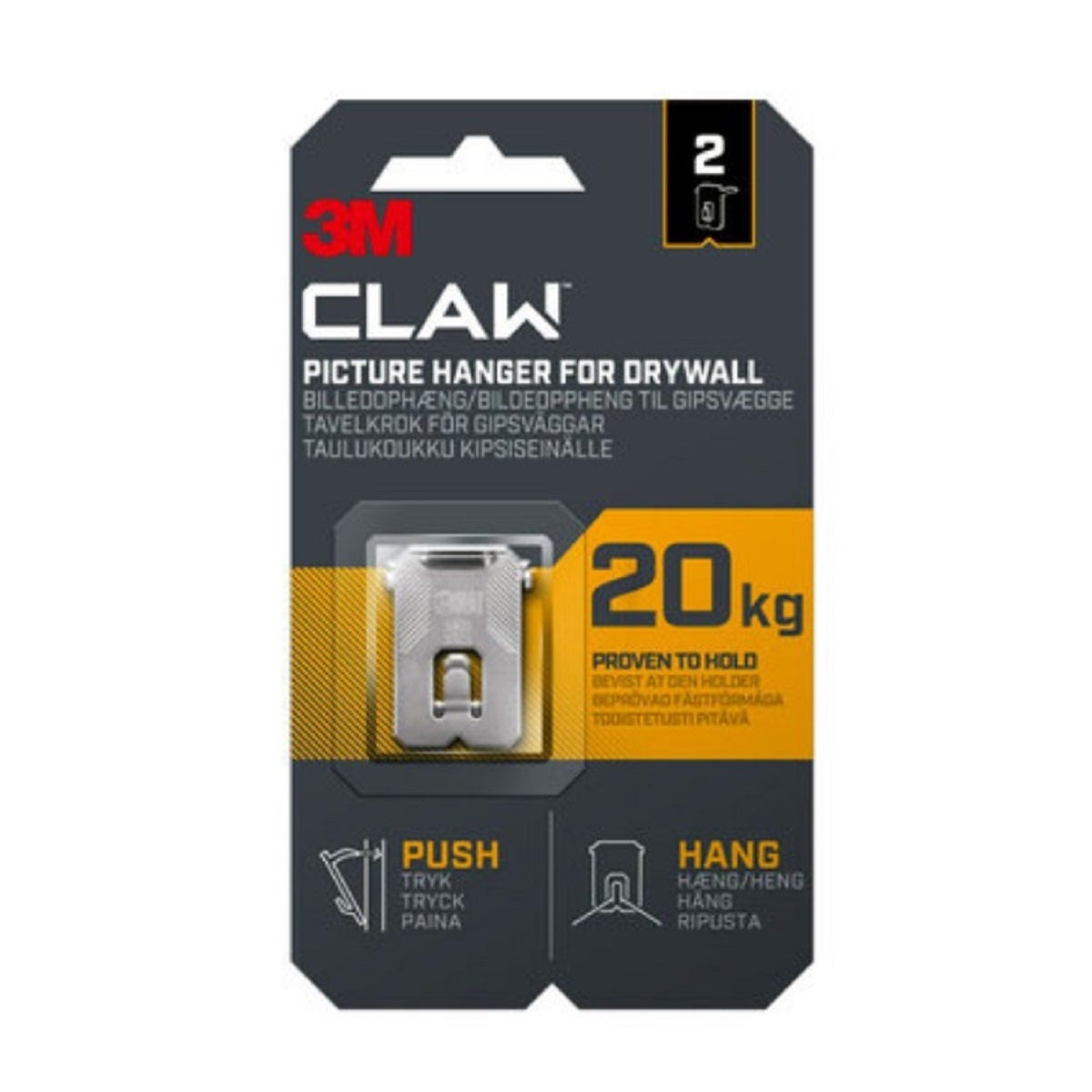 Claw Plasterboard Picture Hooks Large