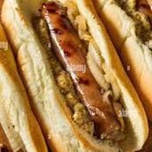 German Sausage Sandwich
