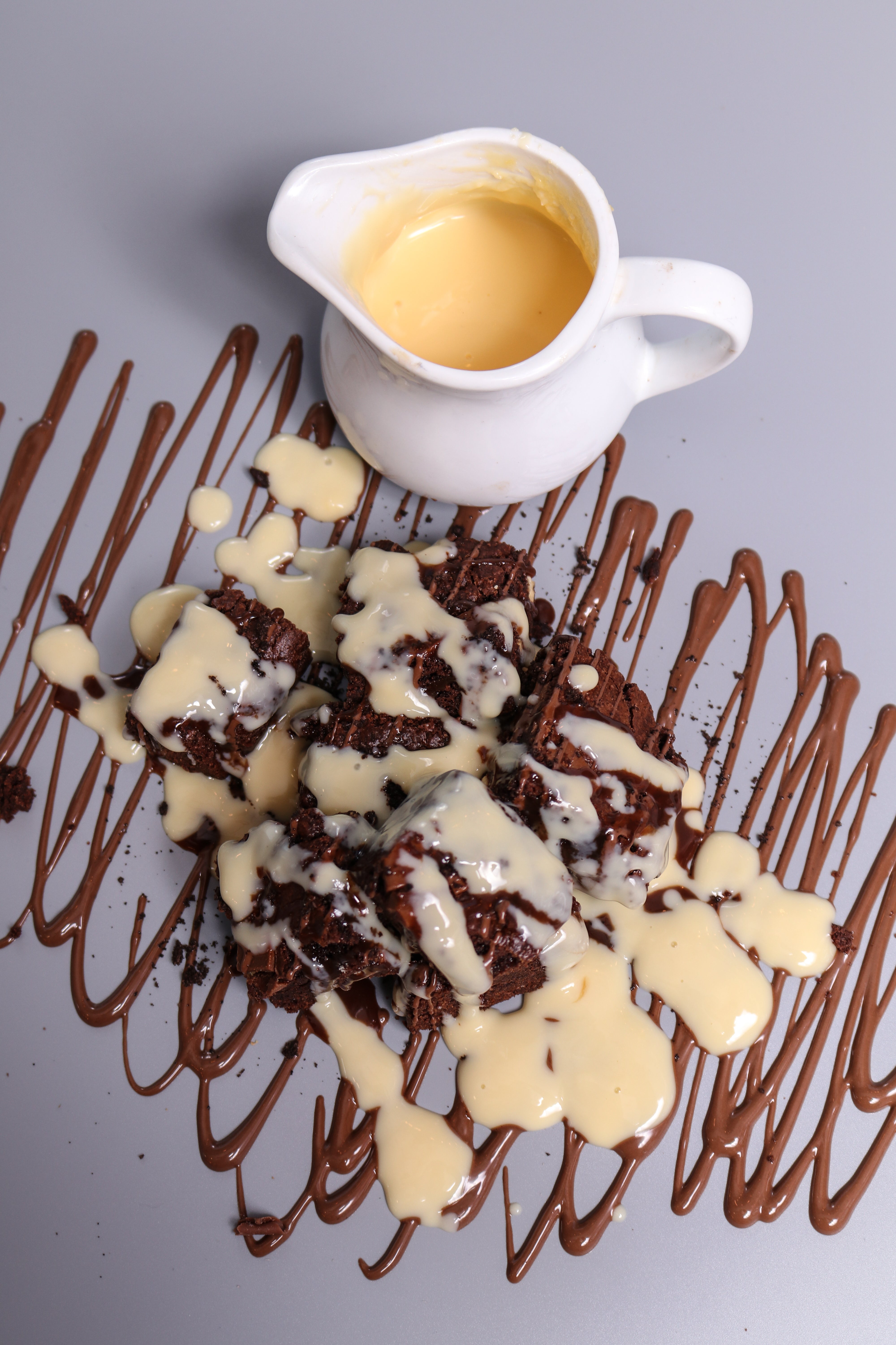 Brownie in Custard