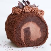 Chocolate Swiss Roll Cake