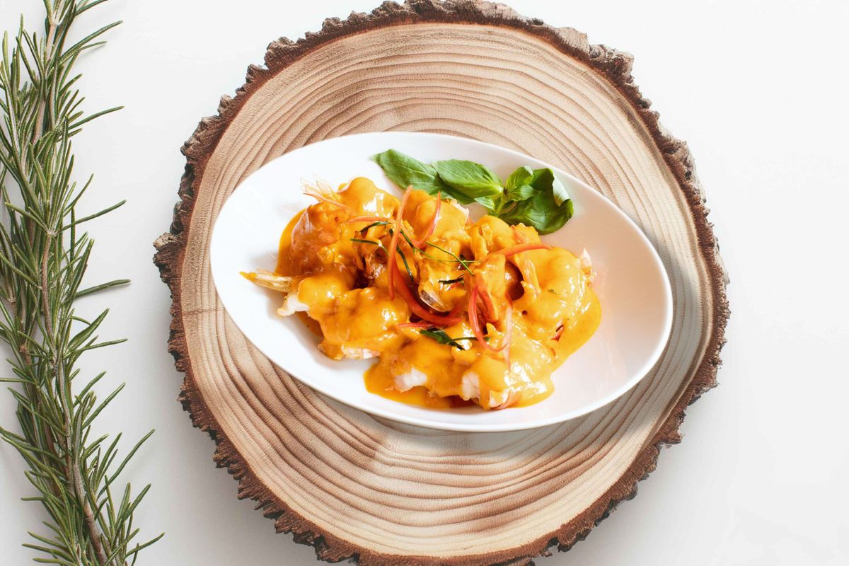 Grilled Giat Prawns Chu Chee