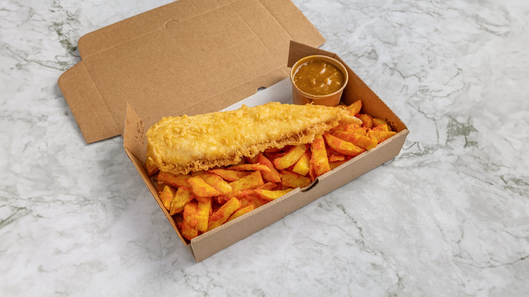 Large haddock box meal