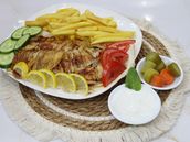 Chicken Shawarma Cutlets Plate
