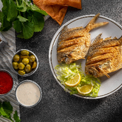 Fried Zubaidi Platter