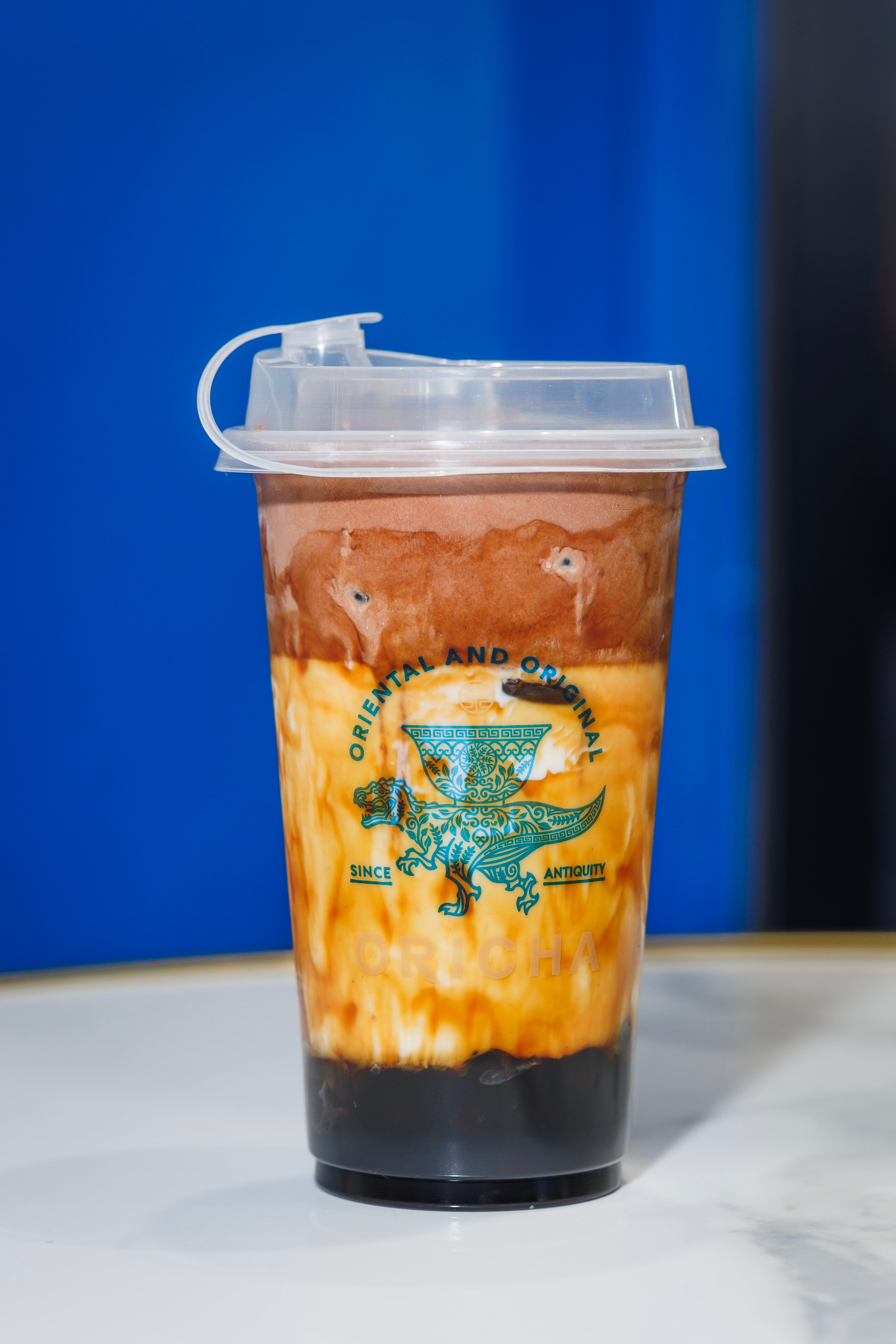 Cold Thick Choco Latte with Brown Sugar Pearls