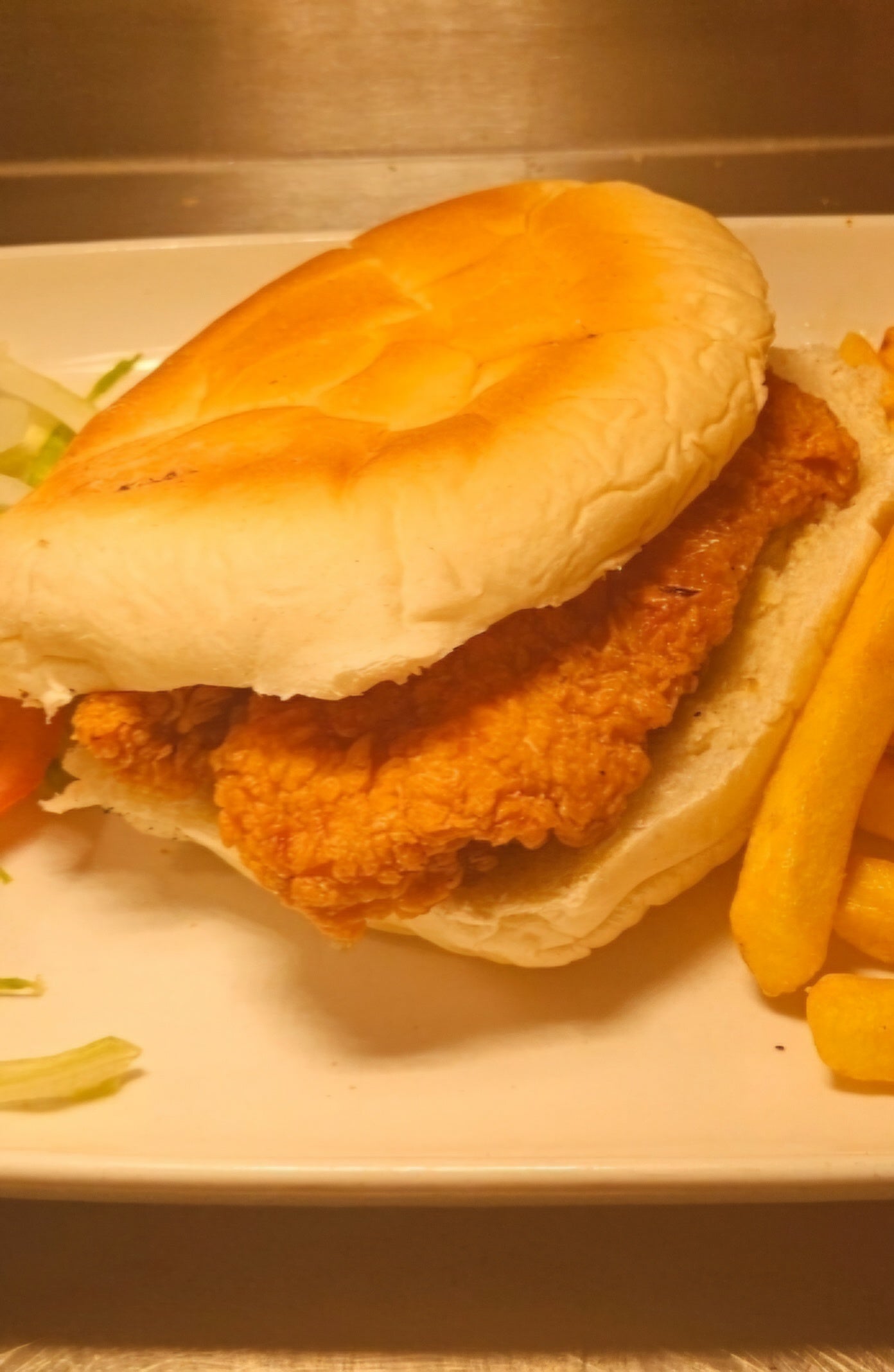 chicken fillet burger