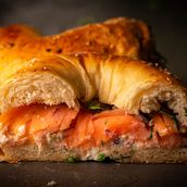 Smoked Salmon Achma