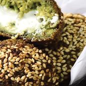 Falafel stuffed with Labneh (3 pieces)