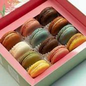 Macarons box 12 pcs