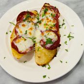 Pepperoni Cheesy Garlic Bread