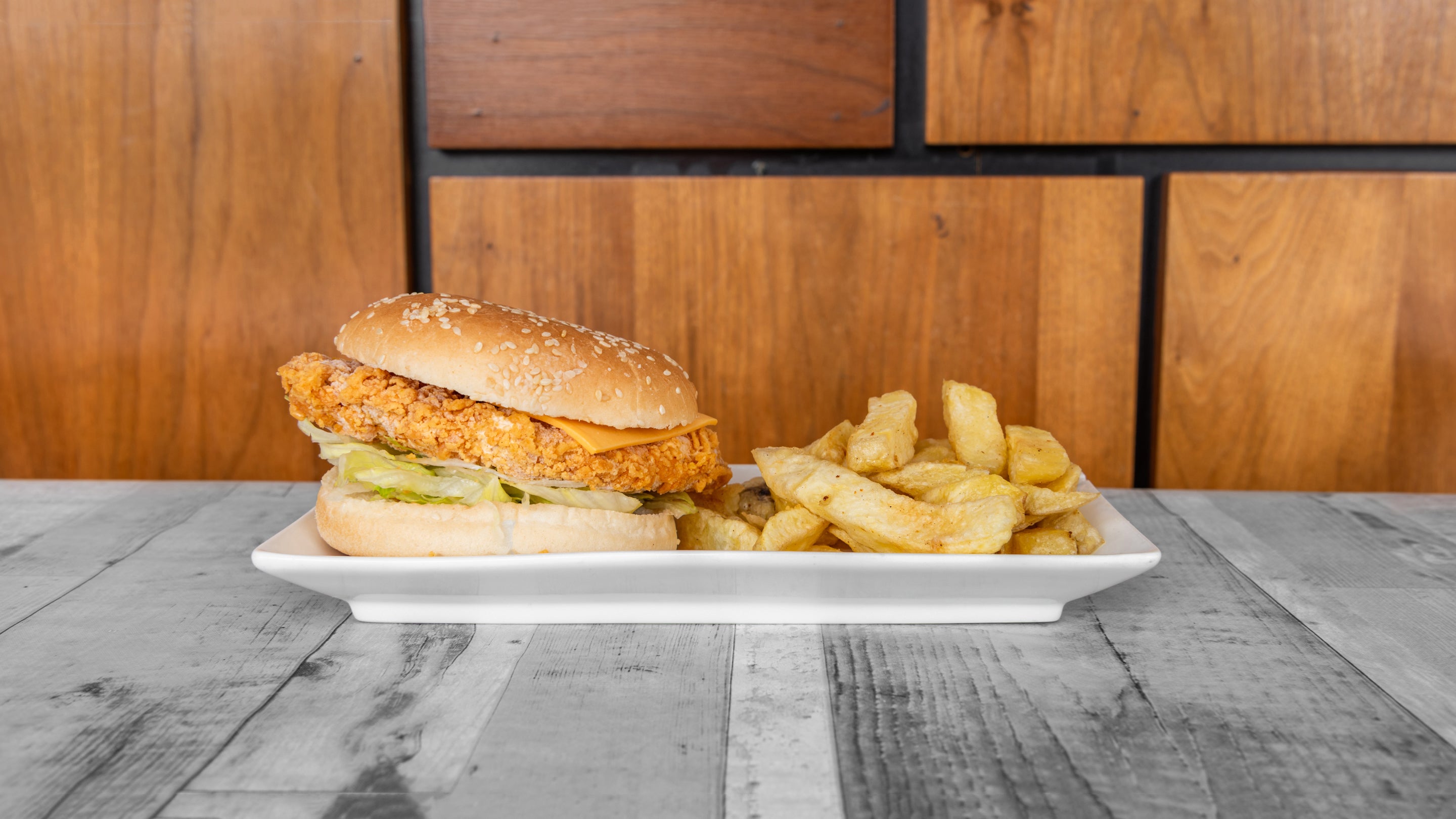 Breaded Chicken Burger - With Cheese