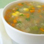 Sweet Corn Vegetables Soup 