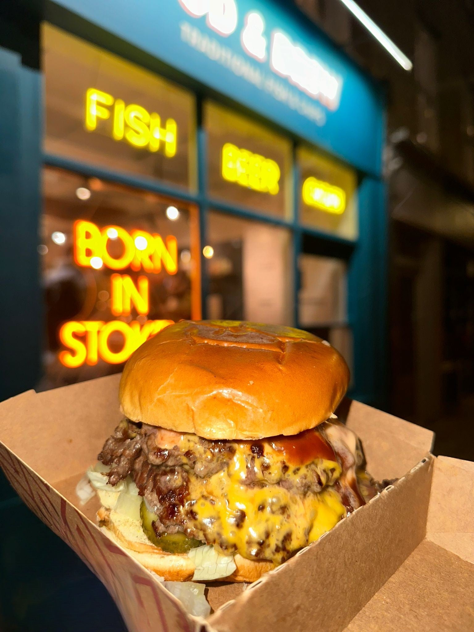 Signature Double Smashed beef & Chips