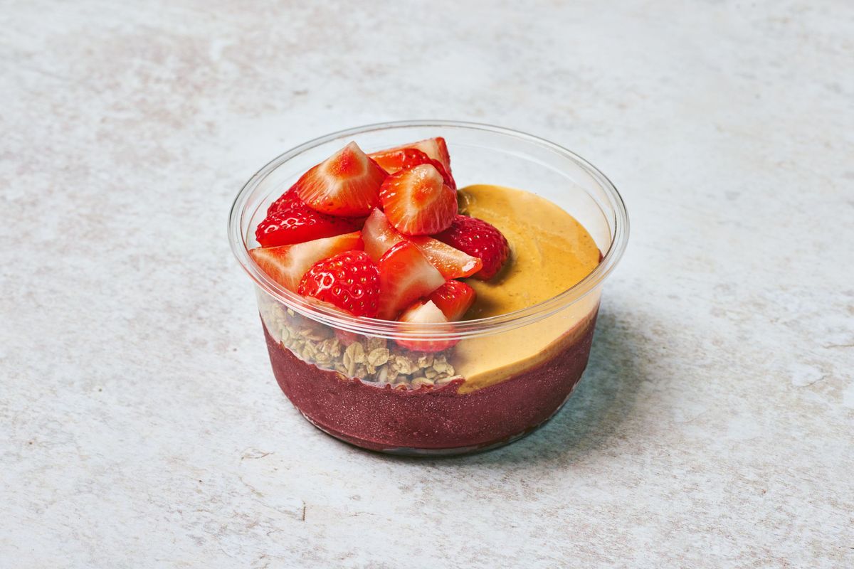 Peanut Butter & Strawberry Acai Bowl