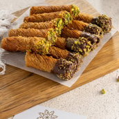 Turkish Baklava Fingers With Halabi Pistachio