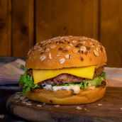 Sweet Mustard Beef Burger Sandwich