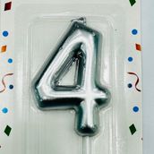 Silver candle number 4